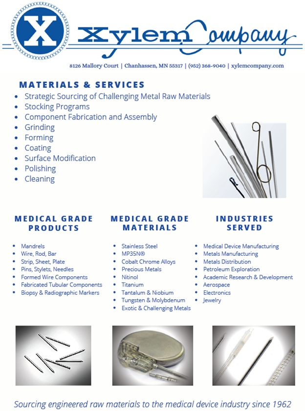 Xylem Company - Materials & Services Line Card